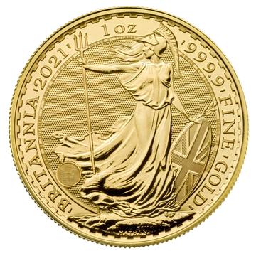Britannia 1 uncja Złota 2021