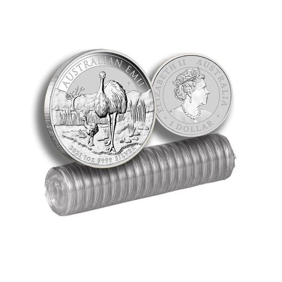 Australijski Emu 1 uncja Srebra 2021 Pakiet 20 sztuk