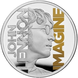 John Lennon kolorowany 1 uncja Srebra 2025 Proof