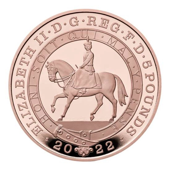The Platinum Jubilee of Her Majesty The Queen £5 Złoto 2022 Proof