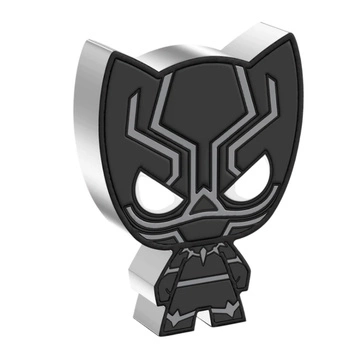 Niue: Marvel Black Panther Chibi Coin kolorowany 1 uncja Srebra 2023 Proof