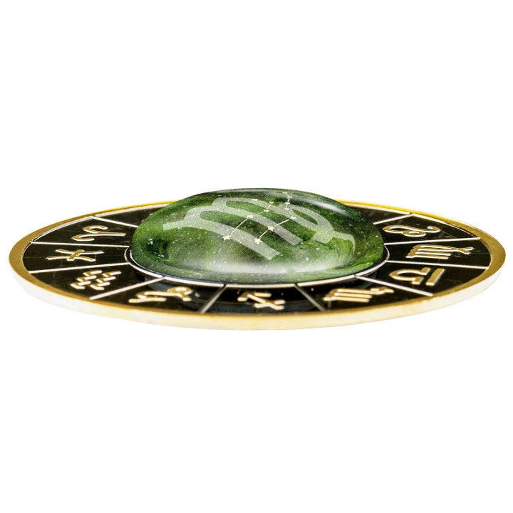 Cameroon: Znaki Zodiaku - Panna kolorowana, pozłacana Srebro 2023 Black Proof