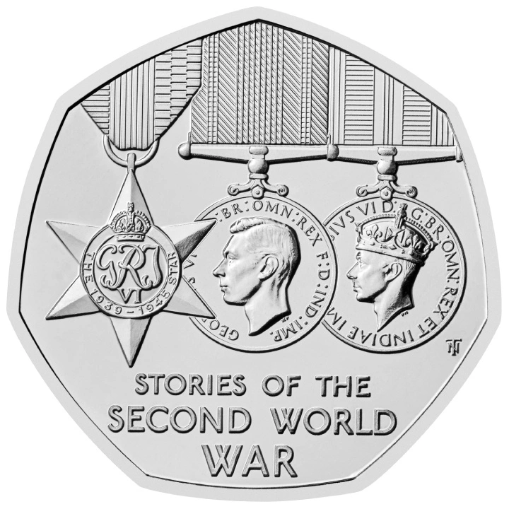 Stories of The Second World War 50p Miedzionikiel 2025