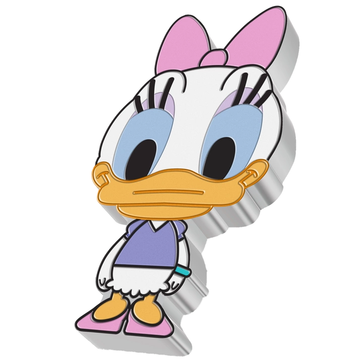 Niue: Disney - Daisy Chibi Coin kolorowany 1 uncja Srebra 2021 Proof