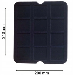 Leuchtturm - Paleta Mazzola na monety Quadrum 12 przedziałów (niebieska)