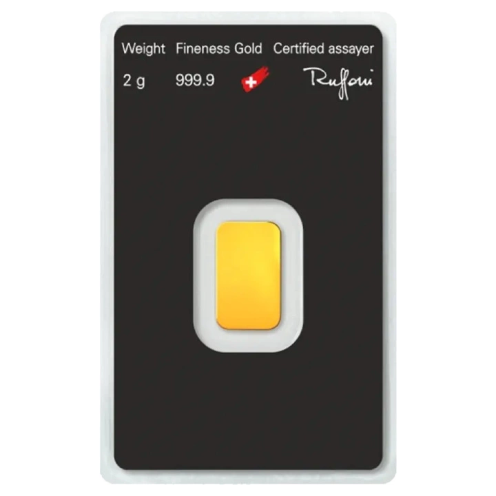 Sztabka Argor Heraeus 2 gramy Złota