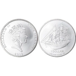 Cook Islands HMS Bounty 1 uncja Srebra 2010