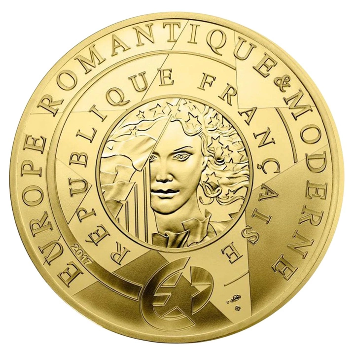 Francja: Europa 50€ 2017 1/4 Uncji Złota Proof