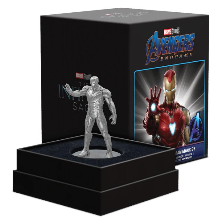 Marvel - Iron Man Mark 85 Series 1 160 gramów Srebra 2023 Antiqued Miniature