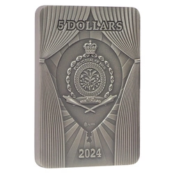 Niue: Pastel Circus - Becoming kolorowany $5 Srebro 2024 High Relief Antiqued Coin