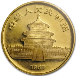 Chińska Panda 1/2 uncji Złota 1987-S