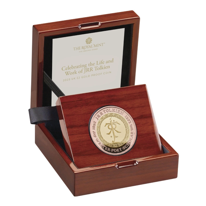 Celebrating the Life and Work of JRR Tolkien £2 Złoto 2023 Proof