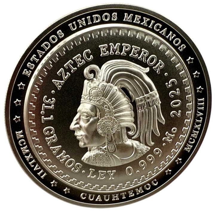Niue: Aztec Emperor Cuauhtémoc Tribute 1 uncja Srebra 2025