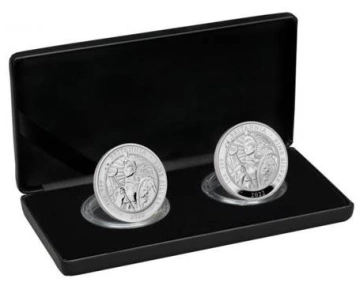 Zestaw 2 monet Britannia Srebro 2022 Proof