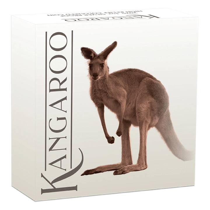 Australijski Kangur kolorowany 1 uncja Srebra 2025 Proof High Relief