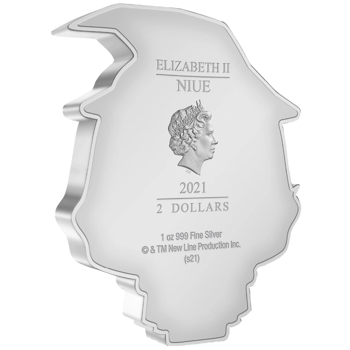 Niue: The Lord of the Rings - Gandalf Chibi Coin kolorowany 1 uncja Srebra 2021 Proof
