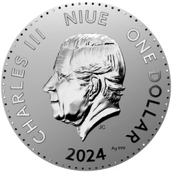 Niue: Year of a Dragon 1/2 uncji Srebra 2024 Prooflike