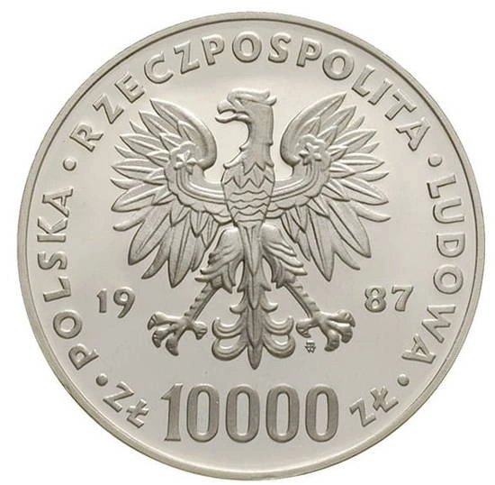10000 PLN Jan Paweł II 1987