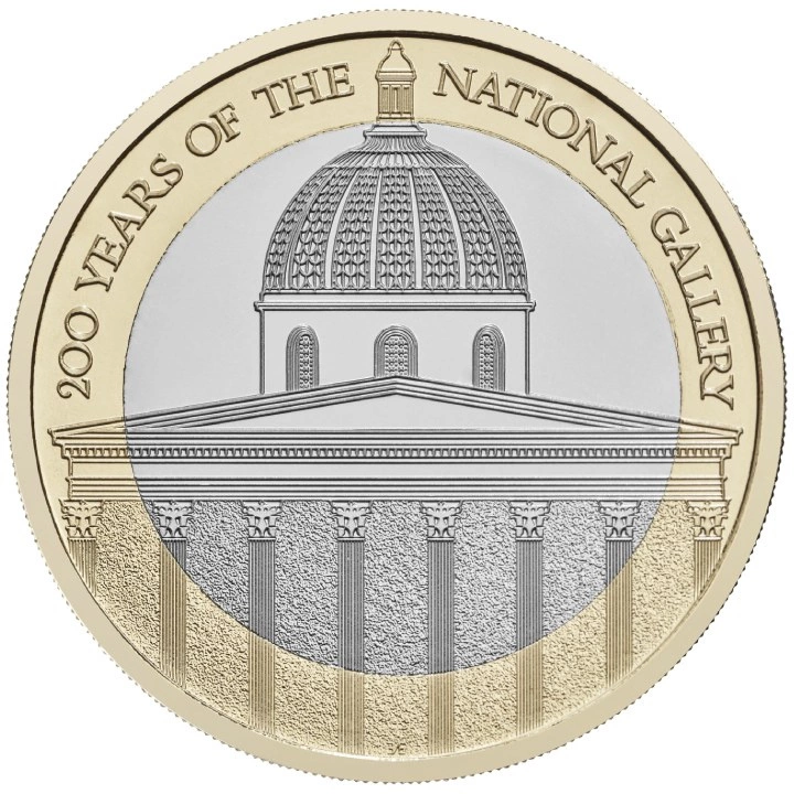 Celebrating 200 Years of the National Gallery £2 Miedzionikiel 2024