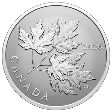 Kanadyjski Liść Klonowy “Gleaming Maple Leaf” $10 Srebro 2026 Reverse Proof