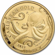 Barbados: Caribbean - Octopus 1 uncja Złota 2023
