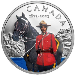 Canada: 150th Anniversary of the RCMP kolorowany $20 Srebro 2023 Proof