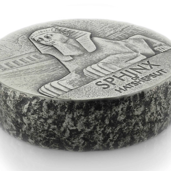 Czad: ERS Sphinx 5 uncji Srebra 2019 Antiqued Coin