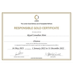 Sztabka The Royal Canadian Mint - Lunar Year of the Snake 10 gramów Złota 2025 LBMA GD Refiner