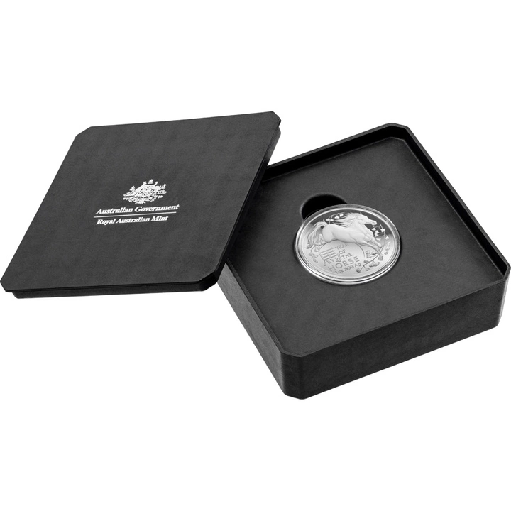 RAM: Lunar - Rok Konia 1 uncja Srebra 2026 Proof Domed Coin