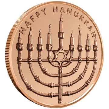 Hanukkah 1 uncja Miedzi
