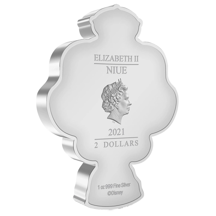 Niue: Disney - Belle Chibi Coin kolorowany 1 uncja Srebra 2021 Proof