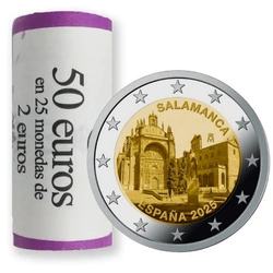 Hiszpania: Old Town of Salamanca 2 Euro 2025 UNC (25 sztuk)