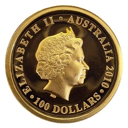 Koala 1 uncja Złota 2010 Proof High Relief