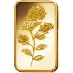 5 gramów Sztabka Złota Pamp Róża