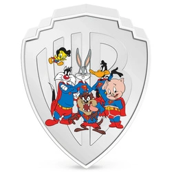 Niue: Looney Tunes Mashups - Superman kolorowany 2 uncje Srebra 2023 Proof