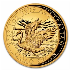 Łabędź 1 uncja Złota 2025 Proof High Relief 