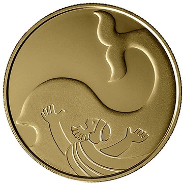 Jonah in the Whale 10 NIS Złoto 2010 Proof 