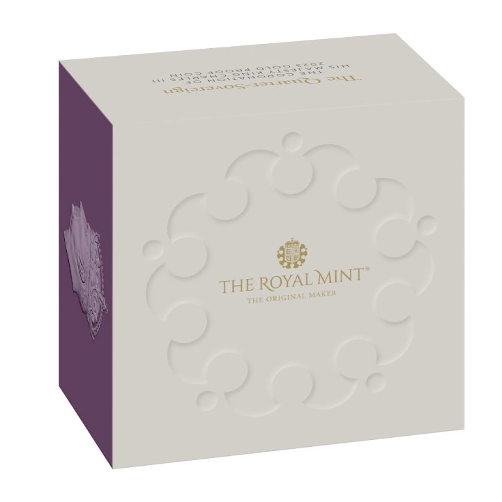 Wielka Brytania: The Coronation of His Majesty King Charles 1/4 Sovereign 2023 Proof