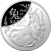 Lunar: Rok Królika 1 uncja Srebra 2023 Proof
