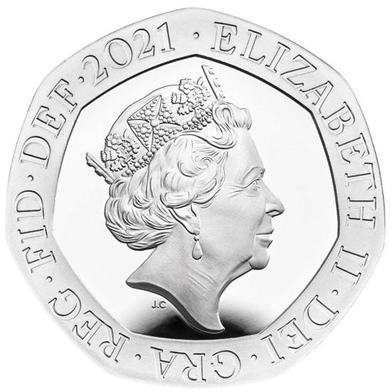 Zestaw 13 srebrnych monet Wielka Brytania 2021 Proof