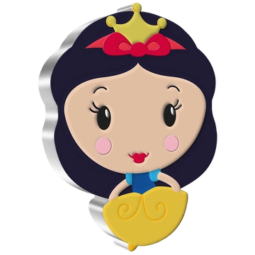 Niue: Disney - Snow White Chibi Coin kolorowany 1 uncja Srebra 2021 Proof