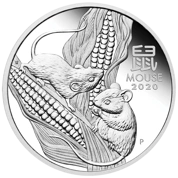 Lunar III: Rok Myszy 1 uncja Srebra 2020 Proof