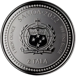 Samoa: Sea Dragon 1 uncja Srebra 2022 Prooflike