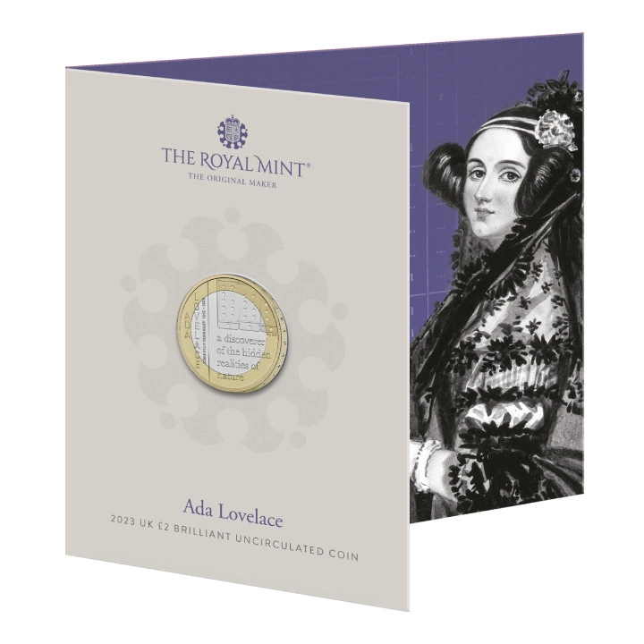 Ada Lovelace £2 Miedzionikiel 2023
