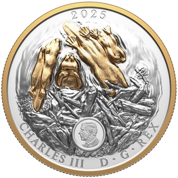 Canada: Canadian Symbol - The Beaver pozłacany $50 Srebro 2025 Proof High Relief