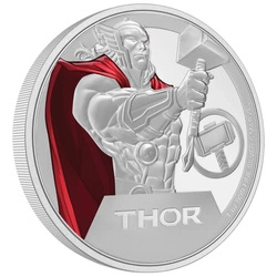Niue: Marvel - Thor kolorowany 1 uncja Srebra 2023 Proof