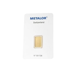 Metalor: Sztabka 2 gramy Złota LBMA GD Refiner