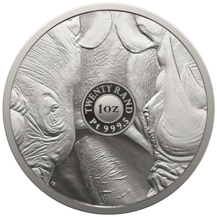 Big Five II: Rhino 1 uncja Platyny 2022 Proof