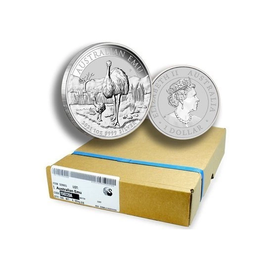 Australijski Emu 1 uncja Srebra 2021 Pakiet 20 sztuk