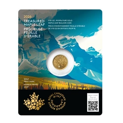 Kanadyjski Liść Klonowy 1/10 uncji Złota 2026 Privy Wolf Mark